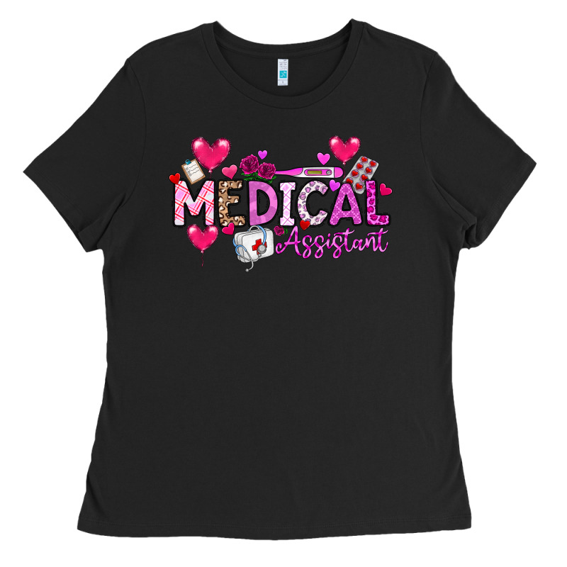 Valentine Medical Assistant Ladies Tee by CowhideDigitalArt | Teevron