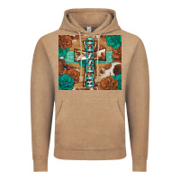 Vintage Coffee blessed cross Vintage Hoodie - BarkalooDesign
