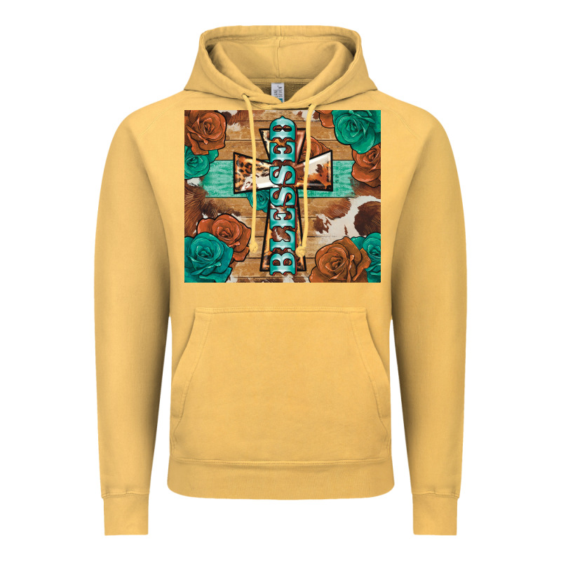 Blessed Cross Vintage Hoodie by BarkalooDesign | Teevron