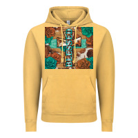 Vintage Mustard blessed cross Vintage Hoodie - BarkalooDesign