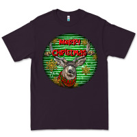 Plum mule buck deer head christmas Premium Tee - LillyAllenDesigns