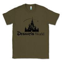 Army Green desantis world anti woke corporation political t shirt Classic Tee - baoMotion