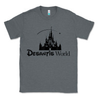 Charcoal Heather desantis world anti woke corporation political t shirt Classic Tee - baoMotion