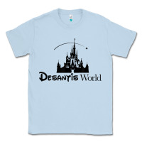 Dusty Blue desantis world anti woke corporation political t shirt Classic Tee - baoMotion