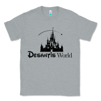 Heather Grey desantis world anti woke corporation political t shirt Classic Tee - baoMotion