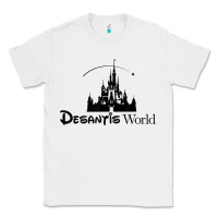 White desantis world anti woke corporation political t shirt Classic Tee - baoMotion
