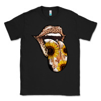 Black Leopard Sunflower Tongue Classic Tee - Jasminsmagicworld