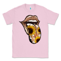 Bubblegum Pink Leopard Sunflower Tongue Classic Tee - Jasminsmagicworld