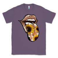 Lavender Leopard Sunflower Tongue Classic Tee - Jasminsmagicworld