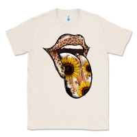 Natural Leopard Sunflower Tongue Classic Tee - Jasminsmagicworld