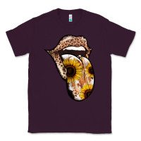 Plum Leopard Sunflower Tongue Classic Tee - Jasminsmagicworld