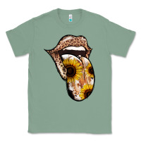Sage Leopard Sunflower Tongue Classic Tee - Jasminsmagicworld