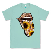 Seafoam Leopard Sunflower Tongue Classic Tee - Jasminsmagicworld