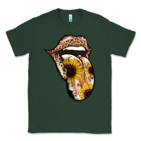 Sports Green Leopard Sunflower Tongue Classic Tee - Jasminsmagicworld