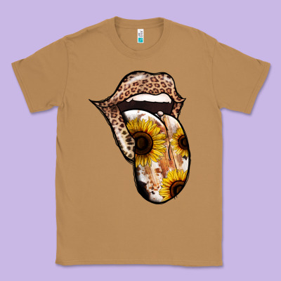 Leopard Sunflower Tongue Classic Tee Designed By Jasminsmagicworld