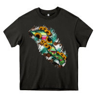 Asphalt Baja California Sur State Of Mexico Map Heavy Core Tee - RanaPortraitStore