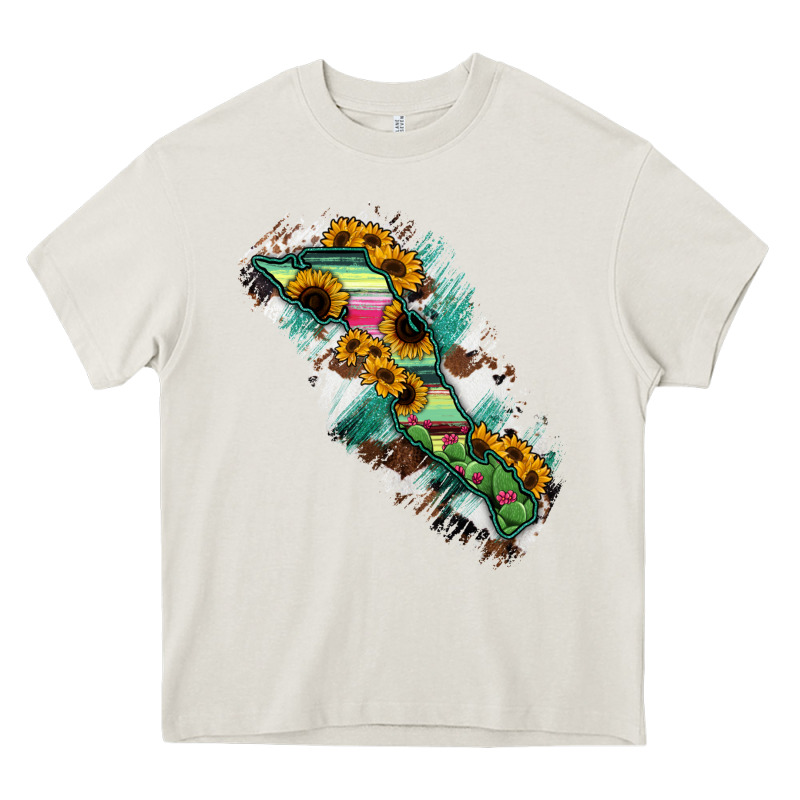 Baja California Sur State Of Mexico Map Heavy Core Tee by RanaPortraitStore | Teevron