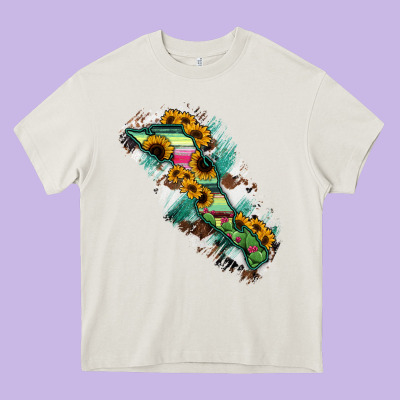 Baja California Sur State Of Mexico Map Heavy Core Tee Designed By Ranaportraitstore