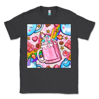Smoke unicorn coffe cup and star with rainbow seamless pattern bbs Classic Tee - BundleAndBundleShop