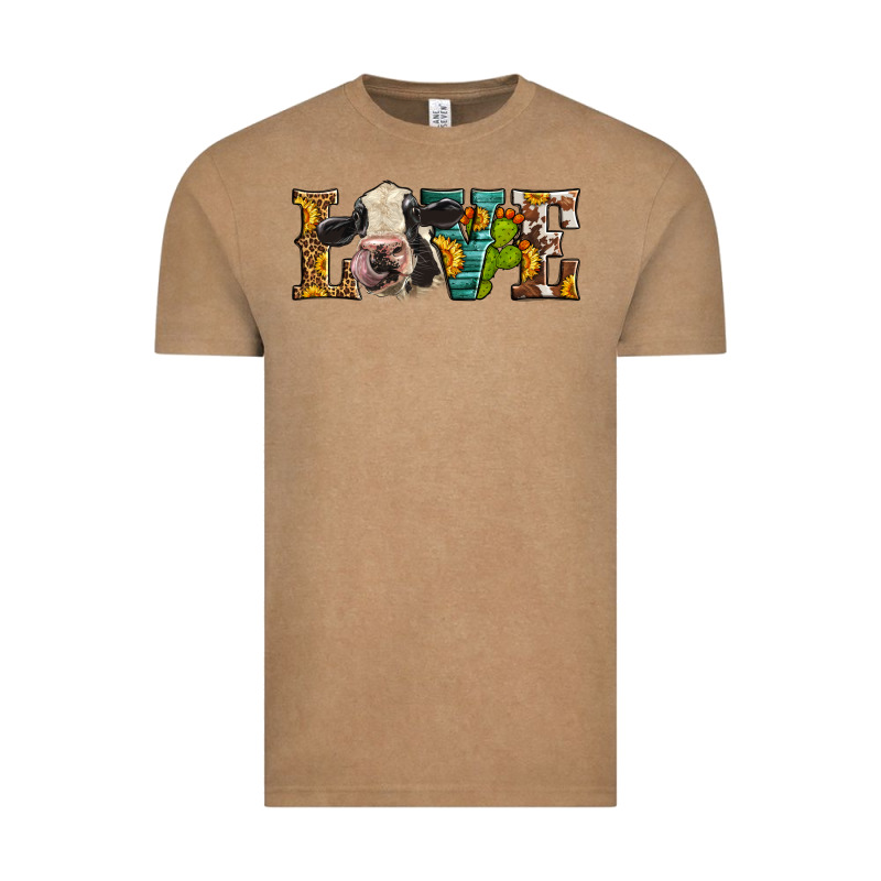 Western Love Holstein Cow Vintage Tee by LillyAllenDesigns | Teevron