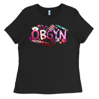 Black Valentine OBGYN Ladies Tee - CowhideDigitalArt