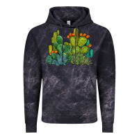 Cloud Black watercolor cactus Vintage Hoodie - BarkalooDesign