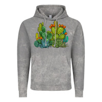 Cloud Rock watercolor cactus Vintage Hoodie - BarkalooDesign