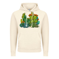 Vintage Artic watercolor cactus Vintage Hoodie - BarkalooDesign