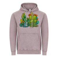Watercolor Cactus Vintage Hoodie | Teevron