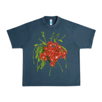 Midnight Navy Red Orchid Cactus Urban Heavy Tee - LillyAllenDesigns