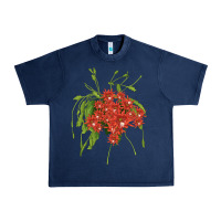 Navy Red Orchid Cactus Urban Heavy Tee - LillyAllenDesigns