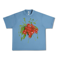 Pebble Blue Red Orchid Cactus Urban Heavy Tee - LillyAllenDesigns
