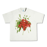 Pistachio Red Orchid Cactus Urban Heavy Tee - LillyAllenDesigns