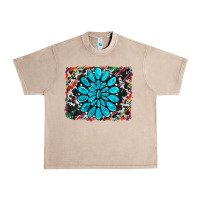 French Oak cowhide and serape gemstone background Urban Heavy Tee - RanaPortraitStore