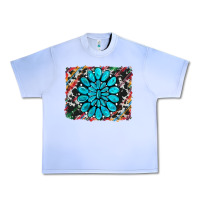 Grape Ice cowhide and serape gemstone background Urban Heavy Tee - RanaPortraitStore