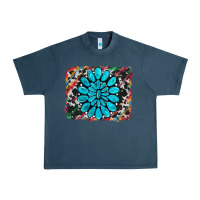 Midnight Navy cowhide and serape gemstone background Urban Heavy Tee - RanaPortraitStore