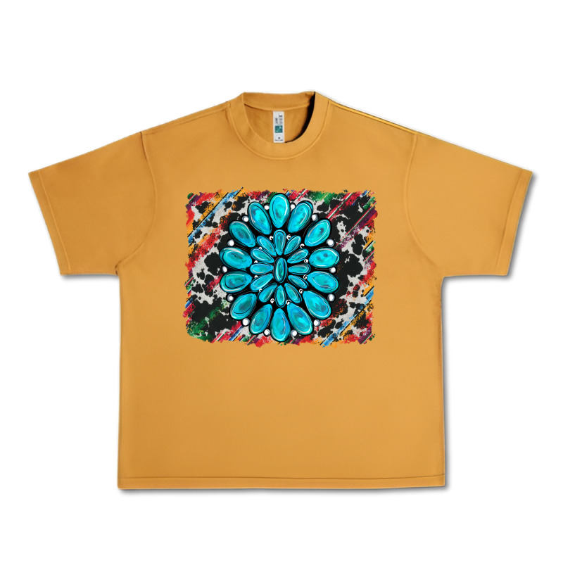 Cowhide And Serape Gemstone Background Urban Heavy Tee by RanaPortraitStore | Teevron