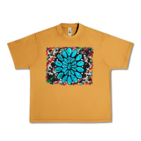 Peanut Butter cowhide and serape gemstone background Urban Heavy Tee - RanaPortraitStore