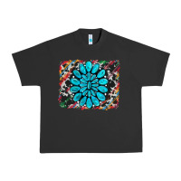 Pigment Black cowhide and serape gemstone background Urban Heavy Tee - RanaPortraitStore