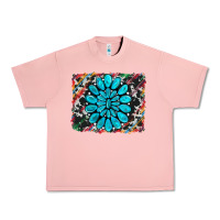 Salmon cowhide and serape gemstone background Urban Heavy Tee - RanaPortraitStore