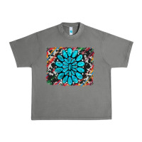 Tornado cowhide and serape gemstone background Urban Heavy Tee - RanaPortraitStore