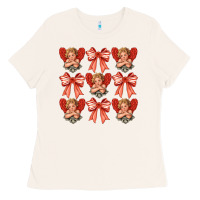 Bone Valentines Eros and bow Ladies Tee - CowhideDigitalArt