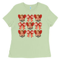 Matcha Valentines Eros and bow Ladies Tee - CowhideDigitalArt
