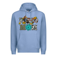Colony Blue western rodeo bullfighter mom turquoise gemstones  sunflowers Premium Hoodie - BarkalooDesign