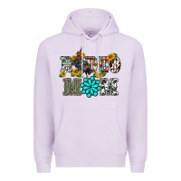 Lilac western rodeo bullfighter mom turquoise gemstones  sunflowers Premium Hoodie - BarkalooDesign
