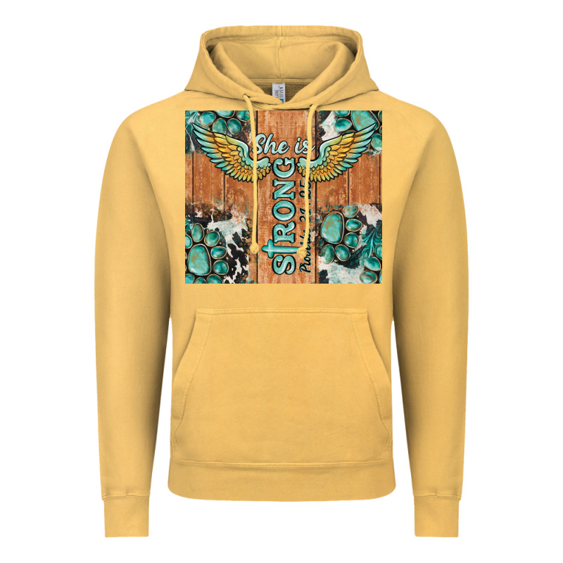 She Is Strong Tumbler Vintage Hoodie by BarkalooDesign | Teevron
