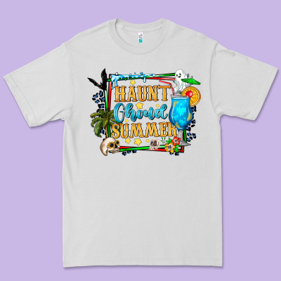 Name Spooky Summer Vibes Premium Tee Designed By Cowhidedigitalart
