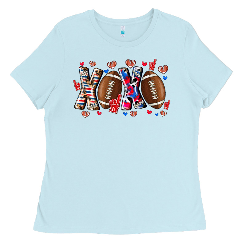 Xox Football Ladies Tee by CowhideDigitalArt | Teevron