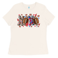Bone Xox Football Ladies Tee - CowhideDigitalArt
