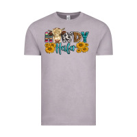Vintage Zinc Western Howdy Heifer With Simmental Cow Vintage Tee - LillyAllenDesigns